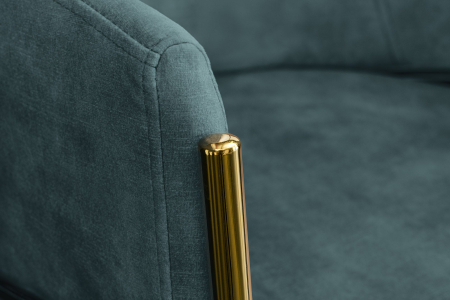 Set 2 scaune NOBLESSE din catifea turquoise [6]
