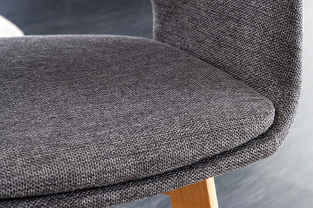 Set 2 scaune NORDIC STAR din material texturat gri [5]