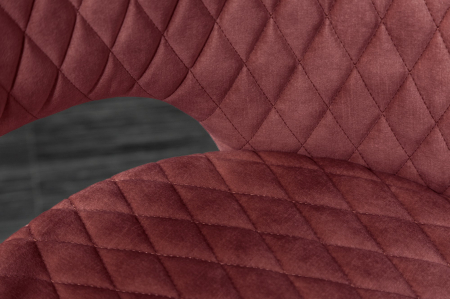 Set 2 scaune PARIS din catifea rosie [4]