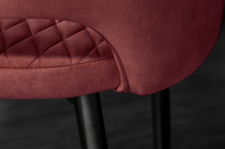 Set 2 scaune PARIS din catifea rosie [5]