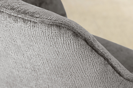 Set 2 scaune rotative AVIGNON 360° din chenille gri  [6]