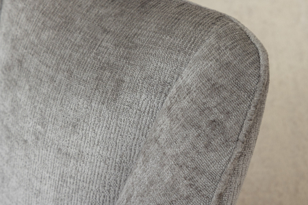 Set 2 scaune rotative AVIGNON 360° din chenille gri  [7]