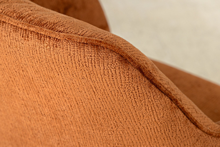 Set 2 scaune rotative AVIGNON 360° din chenille maro [5]