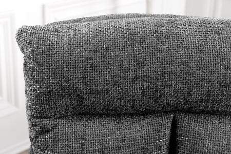 Set 2 scaune rotative BIG GEORGE 360° din material texturat gri [5]