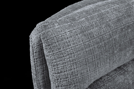 Set 2 scaune rotative BIG GEORGE din chenille gri [5]