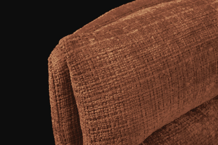 Set 2 scaune rotative BIG GEORGE din chenille maro [5]