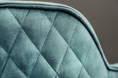 Set 2 scaune rotative EUPHORIA 180° din catifea turquoise [7]