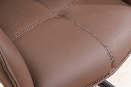 Set 2 scaune rotative EUPHORIA 180° din piele maro [5]