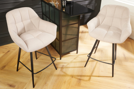 Set 2 scaune rotative PAPILLON 180° bej, 106 cm [2]