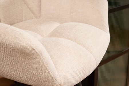 Set 2 scaune rotative PAPILLON 180° bej, 106 cm [5]