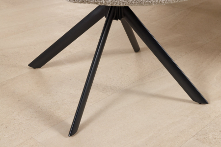 Set 2 scaune rotative PAPILLON 180° din tesatura boucle bej [9]