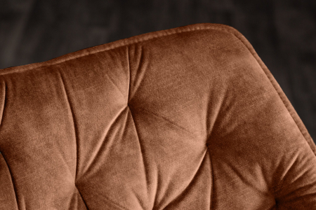 Set 2 scaune rotative THE DUTCH COMFORT din catifea maro [4]