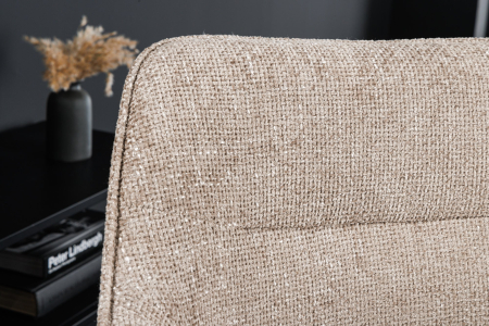 Set 2 scaune rotative VERONA din material texturat bej [3]