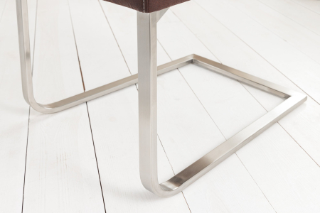 Set 2 scaune SAMSON din microfibra cafea [6]