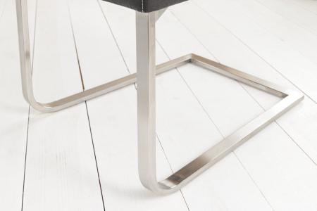 Set 2 scaune SAMSON din microfibra gri [6]