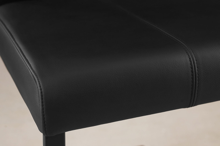 Set 2 scaune SAMSON din piele neagra [4]