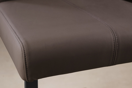 Set 2 scaune SAMSON din piele taupe [5]