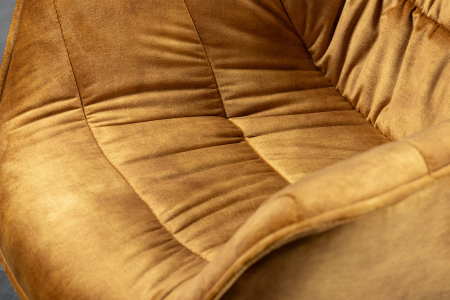 Set 2 scaune THE DUTCH COMFORT din catifea galben mustar [4]