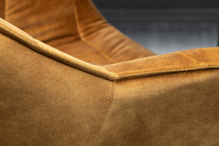 Set 2 scaune THE DUTCH COMFORT din catifea galben mustar [3]