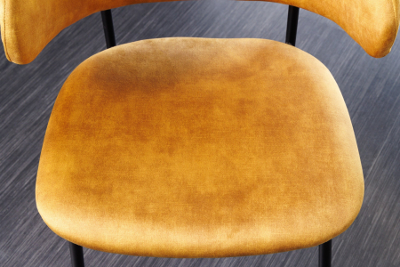 Set 2 scaune TRACY din catifea galben mustar [4]