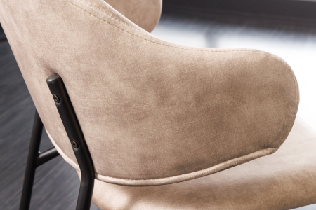 Set 2 scaune TRACY din catifea grej [5]