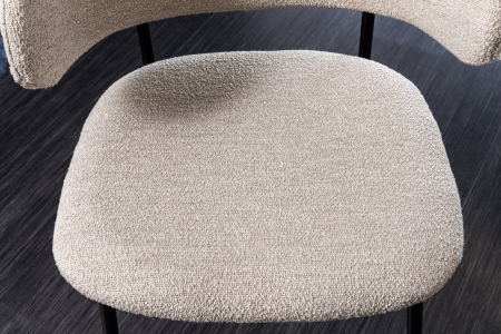 Set 2 scaune TRACY din tasatura boucle grej [4]