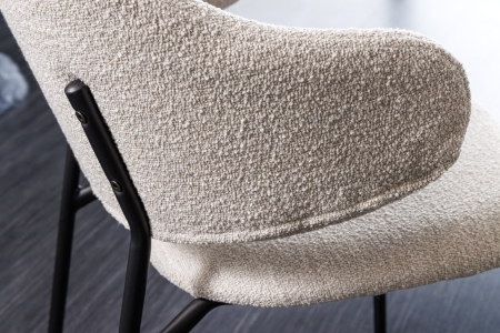 Set 2 scaune TRACY din tasatura boucle grej [3]