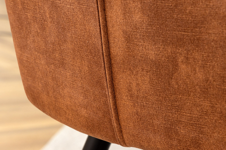 Set 2 scaune TURIN din catifea maro  [7]