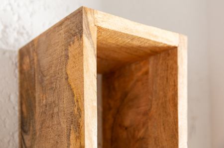 Set 3 rafturi pentru perete HEMINGWAY din lemn de mango, 43-94 cm [4]