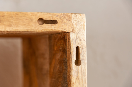 Set 3 rafturi pentru perete HEMINGWAY din lemn de mango, 43-94 cm [7]