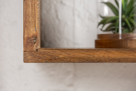 Set 3 rafturi pentru perete HEMINGWAY din lemn de mango maro, 43-94 cm [4]