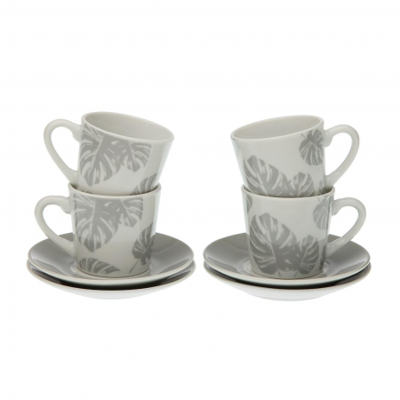 Pentru masa - Set 4 cani de cafea din porțelan 5,8X5,8X6