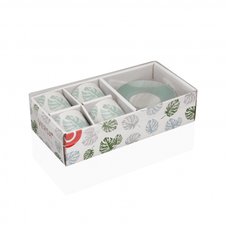 Set 4 cani de cafea din porțelan 5,8X5,8X6 [1]