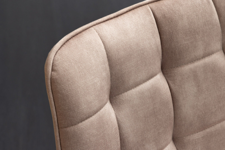 Set 4 scaun ROADSTAR din catifea sampanie [6]