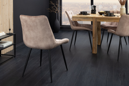 Set 4 scaun ROADSTAR din catifea sampanie [4]