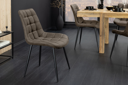 Set 4 scaun ROADSTAR din microfibra taupe [3]