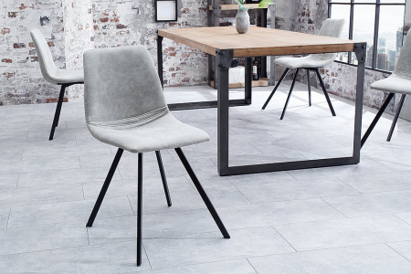 Scaune bucatarie & dining - Set 4 scaune dining Amsterdam cu tapiterie din microfibra