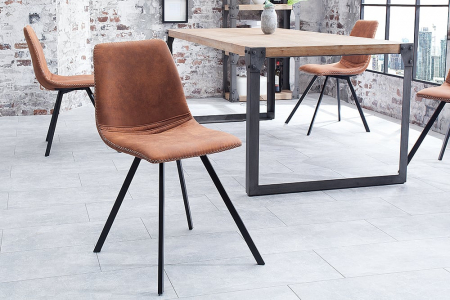 Scaune bucatarie & dining - Set 4 scaune dining Amsterdam cu tapiterie din microfibra