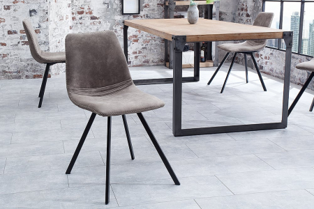 Scaune bucatarie & dining - Set 4 scaune dining Amsterdam cu tapiterie din microfibra
