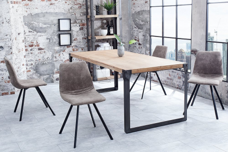 Set 4 scaune dining Amsterdam cu tapiterie din microfibra [1]