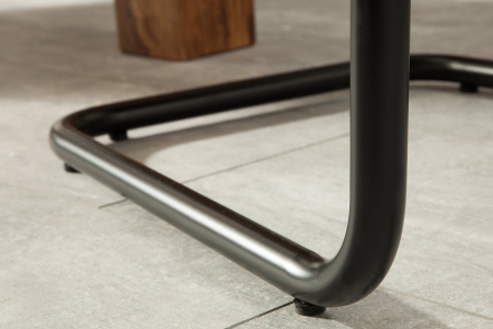 Set 4 scaune MODENA din microfibra gri si picioare din fier [6]