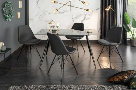 Set 4 scaune Scandinavia cu tapiterie din catifea [1]