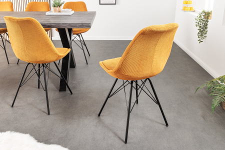 Set 4 scaune SCANDINAVIA MEISTERSTÜCK galbene [3]