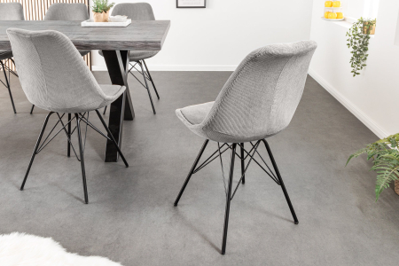 Set 4 scaune SCANDINAVIA MEISTERSTÜCK gri [3]