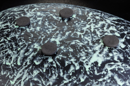 Set de 2 boluri ORIENT 35-45 cm, cu efect de ciocănit, auriu cu patină [10]