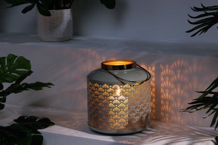 Set de 2 lanterne CANDLELIGHT de 20 cm, verde pastel [5]