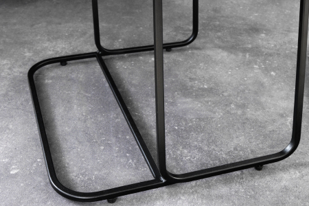 Set de 2 măsuțe laterale ABSTRACT, 40 cm, cadru metalic auriu-argintiu-negru [6]