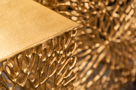 Set de 2 măsuțe laterale LEAF 40-45cm aurii [5]