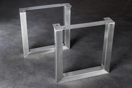 Set de 2 picioare U-legs pentru masa din otel inoxidabil, 70 cm [1]