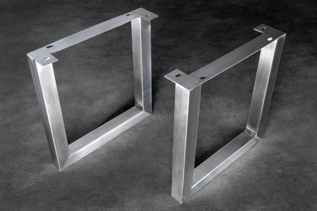 Set de 2 picioare U-legs pentru masa din otel inoxidabil, 70 cm [2]